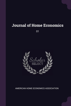 Paperback Journal of Home Economics: 01 Book