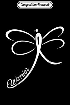 Composition Notebook: Lung Cancer Awareness Warrior Dragonfly White Ribbon Journal/Notebook Blank Lined Ruled 6x9 100 Pages