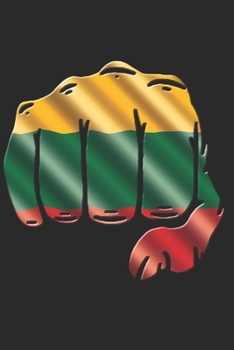 Paperback Lithuania Notebook: Lithuania Notebook - college book - diary - journal - booklet - memo - composition book - 120 sheets - Dot Grid paper Book