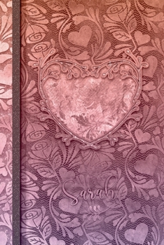 Paperback Sarah: Prompted Fill In The Blank Book For Couples - I Love You Because Book - Valentines Day Book