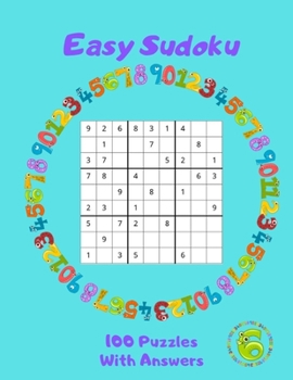 Paperback Easy Sudoku - 100 Puzzles With Answers: Large Print - Volume 6 [Large Print] Book