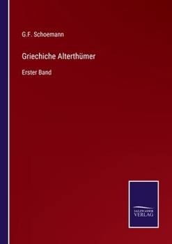 Paperback Griechiche Alterthümer: Erster Band [German] Book