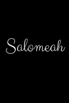 Paperback Salomeah: notebook with the name on the cover, elegant, discreet, official notebook for notes Book