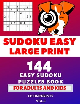 Paperback Sudoku Easy Large Print: 144 Easy Sudoku Puzzles Book For Adults and Kids Vol.2 [Large Print] Book