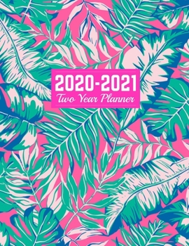 2020-2021 Two Year Planner: Handy January 1, 2020 to December 31, 2021 Weekly & Monthly View Planner, Organizer & Diary Art Cover 00023190