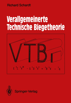 Paperback Verallgemeinerte Technische Biegetheorie: Lineare Probleme [German] Book