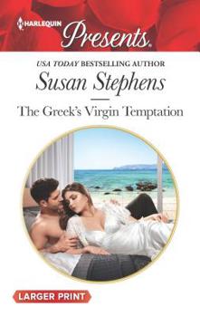 Mass Market Paperback The Greek's Virgin Temptation [Large Print] Book