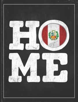 Home: Peru Flag Planner for Peruvian Coworker Friend from Lima  Lightly Lined Pages Daily Journal Diary Notepad