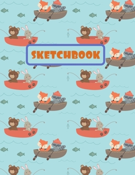 Paperback Sketchbook: Large Animal Sketchbook to Draw In. Large Journal Notebook. 100 Blank Pages Perfect for Doodling and Sketching. Creati Book