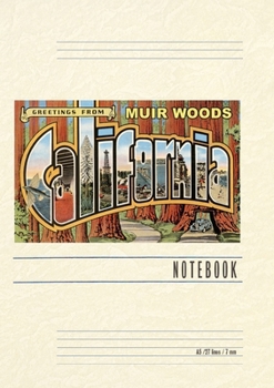 Paperback Vintage Lined Notebook Greetings from Muir Woods, California Book