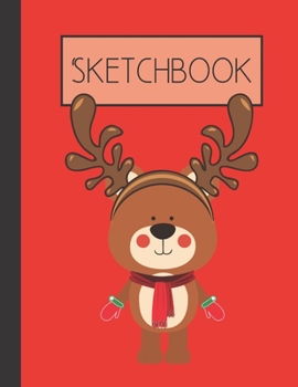 Reindeer Sketchbook: 200 Page Sketchbook: Artist Edition (8.5x11)