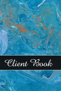 Client Book: Turquoise Marbled - Tracking Book - Record and Organise - client book of business