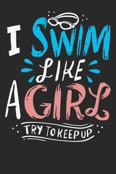 Gift Notebook: Swimming 6x9 Dot Grid 120 Pages