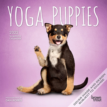 Calendar Yoga Puppies 2022 Mini Book