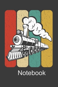 Paperback Notebook: Perfect Gift Notebook For Train Lovers. Cute Cream Paper 6*9 Inch With 100 Pages Notebook For Writing Daily Routine, J Book