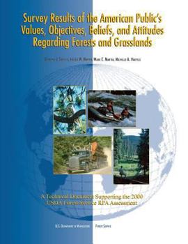 Survey Results of the American Public's Values, Objectives, Beliefs, and Attitudes Regarding Forests and Grasslands: A Technical Document Supporting the 2000 USDA Forest Service Rpa Assessment