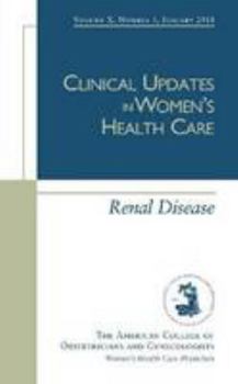 Paperback Renal Disease (Clinical Updates in Women's Health Care) Book