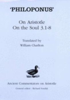 Hardcover 'Philoponus': On Aristotle On the Soul 3.1-8 Book