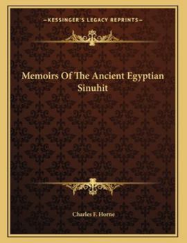 Paperback Memoirs Of The Ancient Egyptian Sinuhit Book