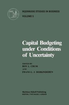 Hardcover Capital Budgeting Under Conditions of Uncertainty (Nijenrode Studies in Business) Book