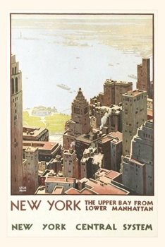 Paperback Vintage Journal Manhattan Travel Poster Book