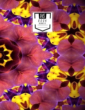 Sheet Music Notebook: Wheel of Flowerdise - Blank Sheet Music, Large Notebook