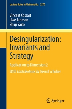 Paperback Desingularization: Invariants and Strategy: Application to Dimension 2 Book