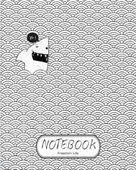 Paperback Notebook: Yo! Shark: Notebook Journal Diary, 120 Lined pages, 8" x 10" Book