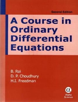 Hardcover A Course in Ordinary Differential Equations Book