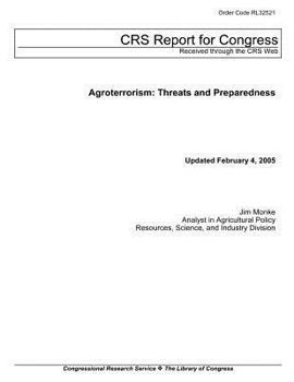 Paperback Agroterrosim: Threats and Preparedness Book