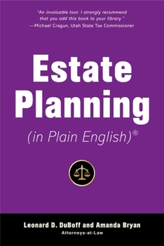 Paperback Estate Planning (in Plain English) Book