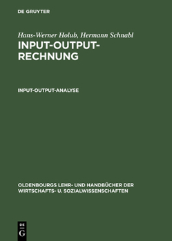 Hardcover Input-Output-Analyse [German] Book