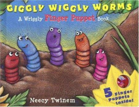 Paperback Giggly Wiggly Worms: A Wriggly Finger Puppet Book