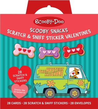 Hardcover Scooby-Doo: Scooby Snacks Scratch & Sniff Sticker Valentines: School Valentines Book