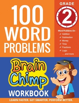 Paperback 100 Word Problems: Grade 2 Math Workbook Book