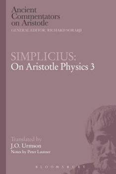 Paperback Simplicius: On Aristotle Physics 3 Book