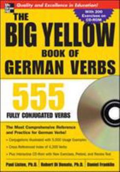 Paperback The Big Yellow Book of German Verbs (Book W/CD-Rom): 555 Fully Conjugated Verbs [With CDROM] Book