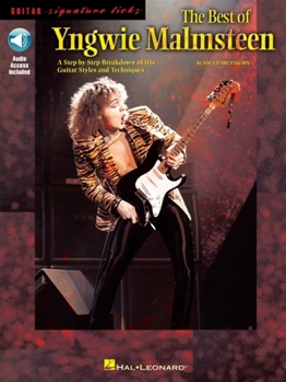 Paperback The Best of Yngwie Malmsteen: A Step-By-Step Breakdown of His Guitar Styles and Techniques Book