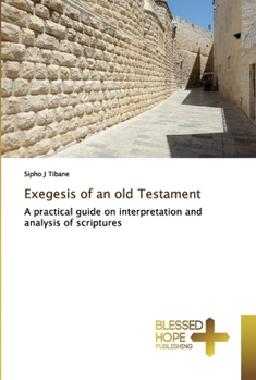 Paperback Exegesis of an old Testament Book