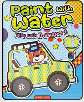 Paperback Paint with Water Play with Transport Book