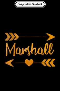 Composition Notebook: MARSHALL MO MISSOURI Funny City Home Roots USA Women Gift  Journal/Notebook Blank Lined Ruled 6x9 100 Pages