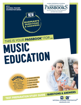 Paperback Music Education (Nt-11): Passbooks Study Guide Volume 11 Book
