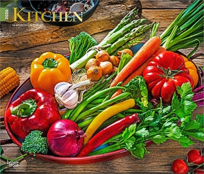 Calendar Kitchen 2026 14 X 24 Inch (Hanging) Monthly Deluxe Wall Calendar Foil Stamped Cover Plastic-Free Book