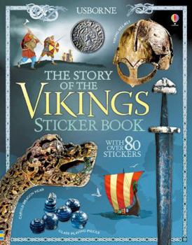 Paperback The Story of the Vikings Sticker Book