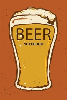 Notebook : Retro Beer Glass Blank Lined Journal to Write in for Notes, Diary, to Do Lists, Notepad - Beer Lovers and Beer Drinker Gifts for Friend Men and Women