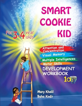 Paperback Smart Cookie Kid For 3-4 Year Olds Attention and Concentration Visual Memory Multiple Intelligences Motor Skills Book 1A [Large Print] Book