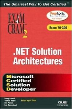 Paperback MCSD .Net Solution Architectures: Exam 70-300 [With CDROM] Book