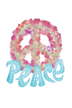 Hippie Peace Love Notebook: Graph Paper Journal 6x9 - 120 Pages