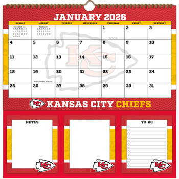 Calendar Kansas City Chiefs 2026 Memomate Spiral Calendar Book