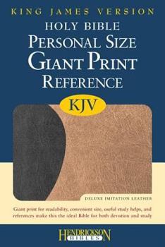 Imitation Leather Personal Size Giant Print Reference Bible-KJV [Large Print] Book